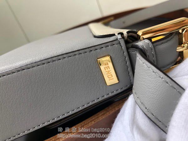 FENDI女包 Baguette中號手袋 翻蓋設計 小牛皮 芬迪女肩背包 可斜跨  fdz2064
